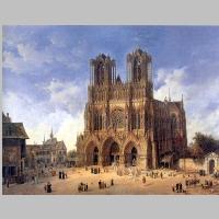 Domenico Quaglio,Die Kathedrale von Reims, Wikipedia.jpg